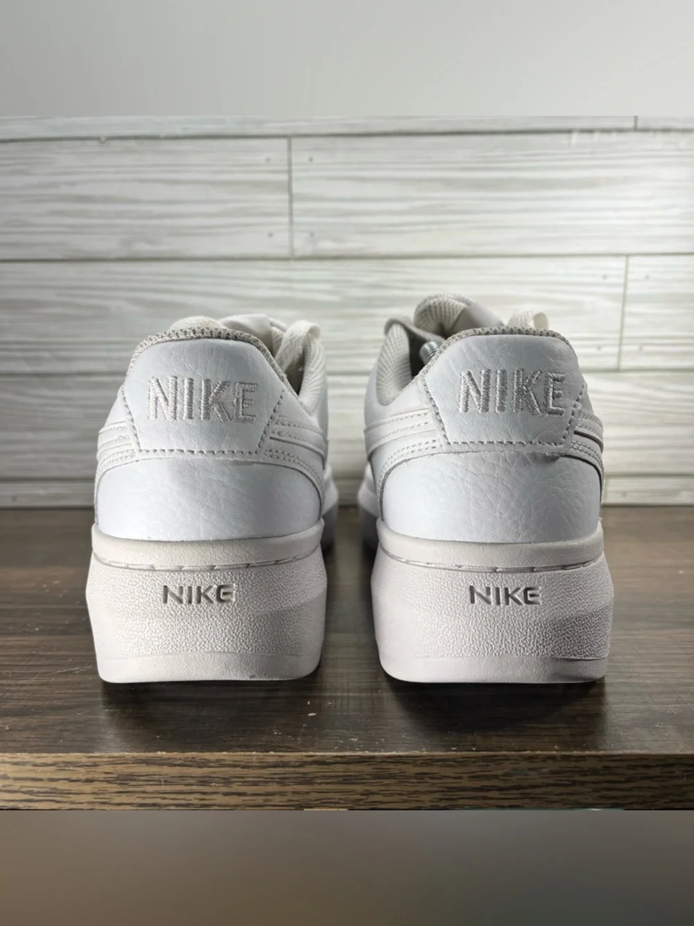 Nike Court Vision Alta Women’s Triple White Shoes - Women’s Size 8.5 - Picture 7 of 10